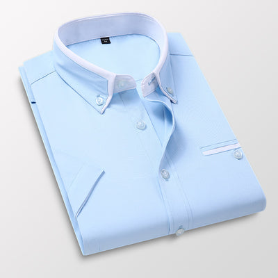 Camisa Casual Slim Fit Sin Planchado para Hombre - Image 5