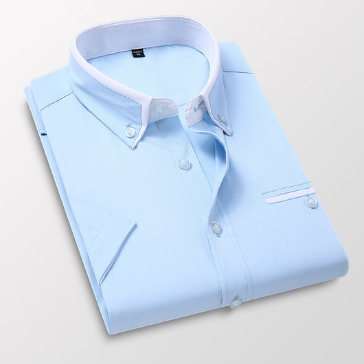 Camisa Casual Slim Fit Sin Planchado para Hombre - Image 5