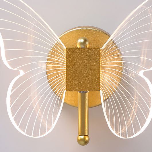 Lámpara de Pared Mariposa Lujo Minimalista para Dormitorio - Image 7