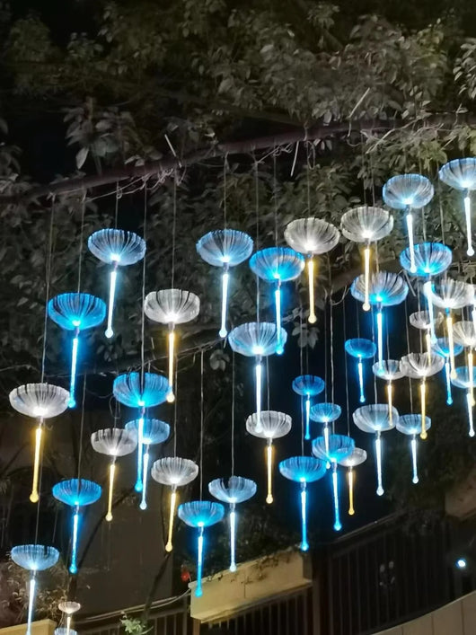 Lámpara Nocturna LED Medusa de Fibra Óptica - Luz Decorativa para Exterior - Image 7