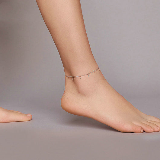 Pulsera de Tobillo de Plata con Borlas - Diseño Minimalista - Image 10