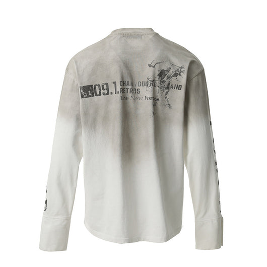 Blusa Vintage Americana con Efecto Desgastado y Estilo Urbano - Image 2