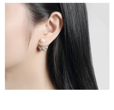 Aretes de Plata Esterlina con Perla Reversible - Image 13