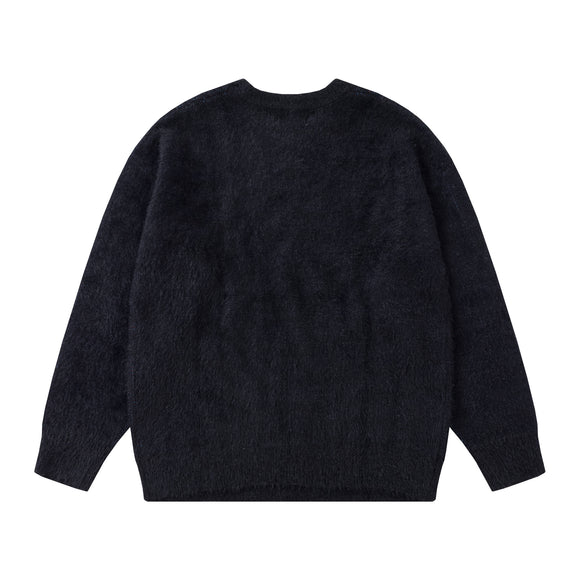 Suéter Pullover Tipo Jacquard con Textura Afelpada