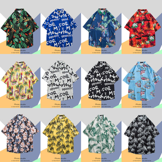 Camisa Estampada Tailandesa Manga Corta para Hombre - Image 2