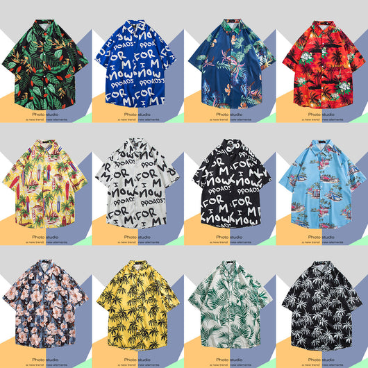 Camisa Estampada Tailandesa Manga Corta para Hombre - Image 2