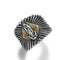 Men's Vintage Sterling Silver Plated Ring with Personality - 925 Sterling Silver Plated Opening is adjustable for sizes 18 to 24