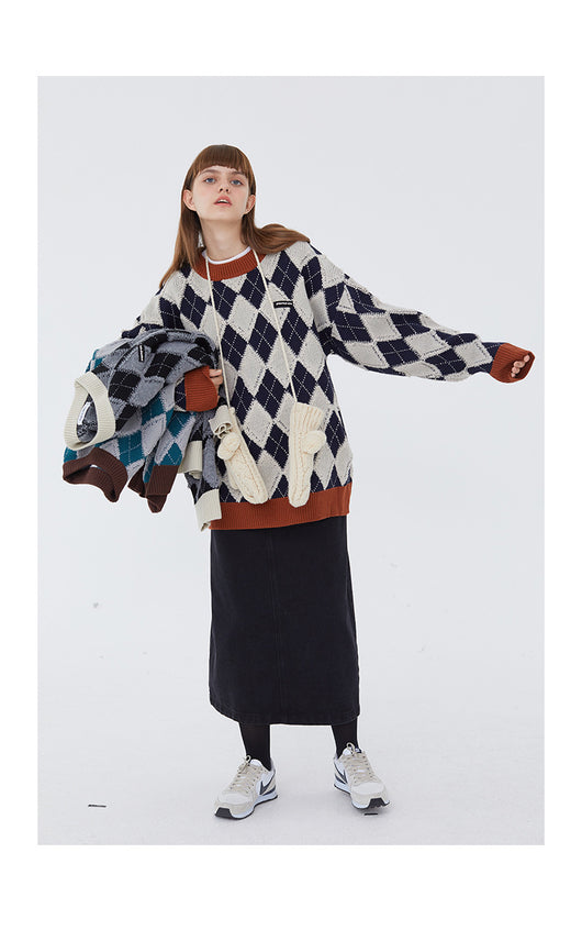Suéter de Punto Británico para Mujer - Tendencia de Pareja - Image 15