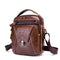 Bolsa Bandolera Retro de Cuero Genuino para Hombre