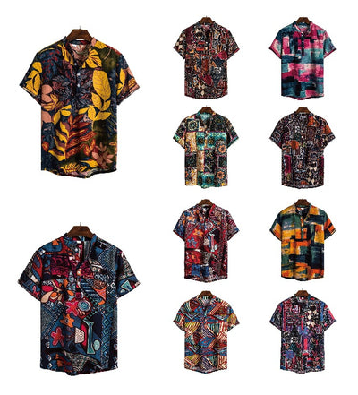 Camisa de Lino Manga Corta para Hombre - Image 14