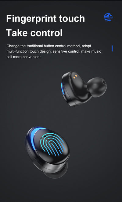 Auriculares Bluetooth 5.0 con Control Táctil y Conexión Inalámbrica - Image 13