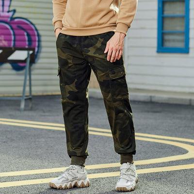 Pantalones Deportivos Camuflaje Holgados con Cordón - Image 7