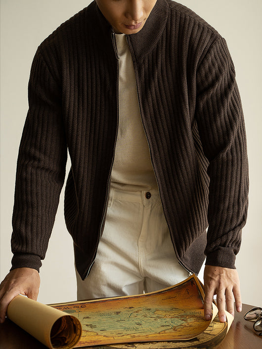 Cardigan con Cierre Casual para Hombre - Suéter Abrigo Versátil - Image 6
