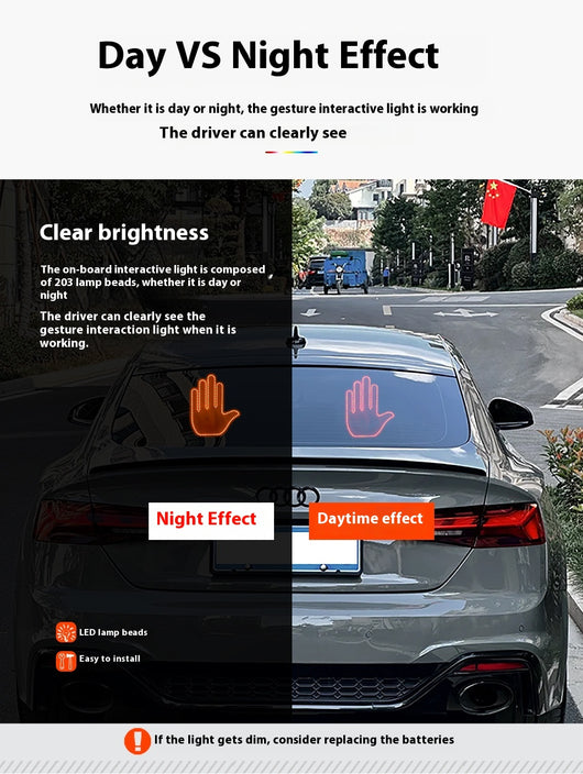 Luz de Gesto para Auto con Alerta Anticolisión Multifunción - Image 17