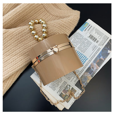 Bolsa de Hombro Transparente Acrílico Redonda - Estilo Net Celebrity - Image 18