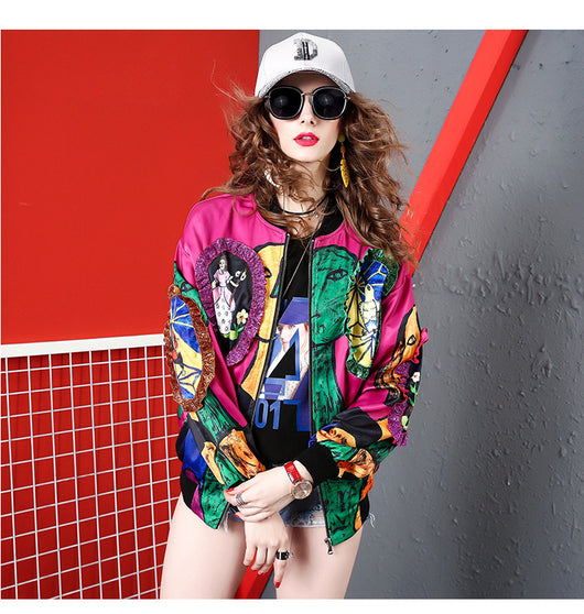 Uniforme Béisbol Oversize Estampado Manga Larga Versátil - Image 6