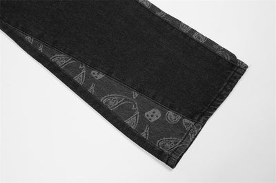 Jeans Patchwork Flor de Marañón Lavados para Hombre - Image 3