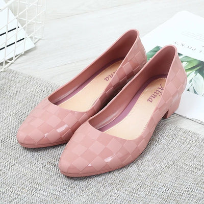 Zapatos de Punta Fina Estilo Coreano Gelatina Casual - Image 7