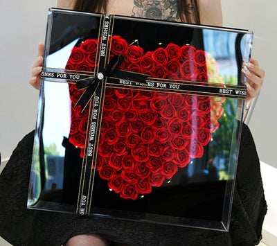 Ramo de Flores Eternas para San Valentín y Cumpleaños en Caja de Regalo - Image 13