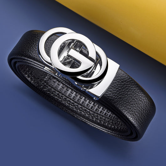 Cinturón de Cuero Genuino para Hombre con Diseño Calado - Image 14