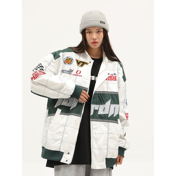 Chaqueta Retro Racing Unisex - Uniforme de Béisbol Deportivo