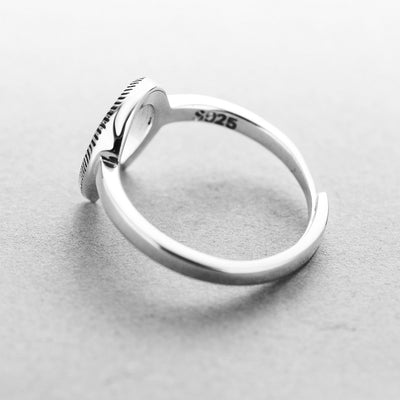 Anillo Herradura Plata 925 Retro U - Diseño Clásico - Image 10