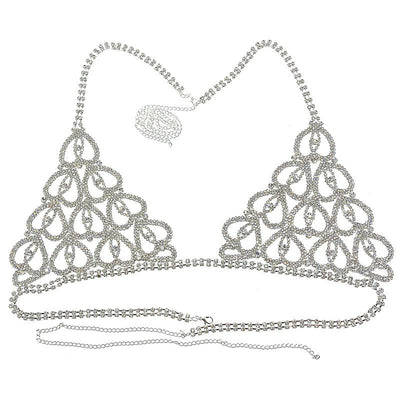 Bikini Sexy con Cadena de Cuerpo y Cristales en Forma de Corazón - Image 27
