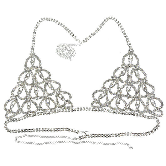 Bikini Sexy con Cadena de Cuerpo y Cristales en Forma de Corazón - Image 27