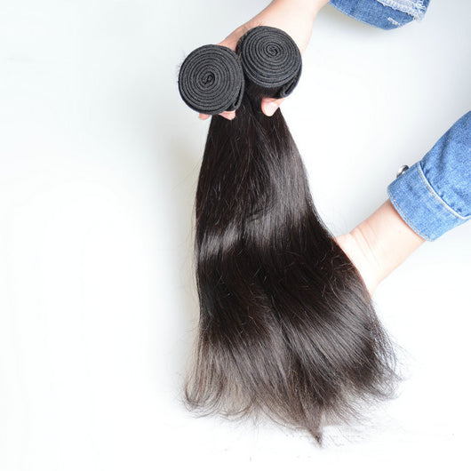 Extensiones de Cabello Virgen Brasileño Liso Natural - Image 2