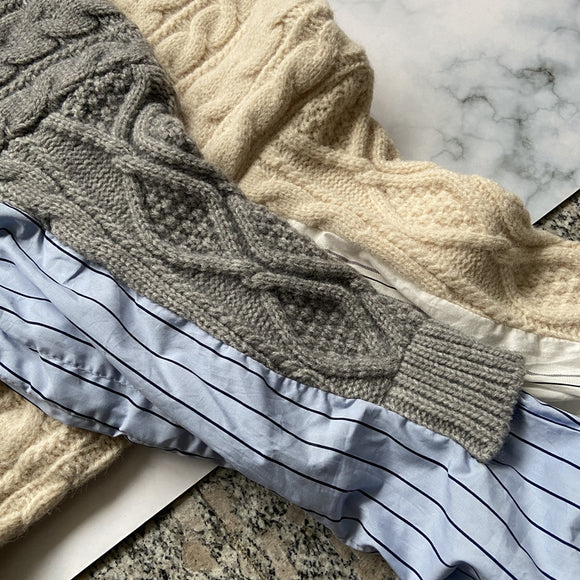 Plus Size Slimming Chunky Knit Sweater with Twisted Texture