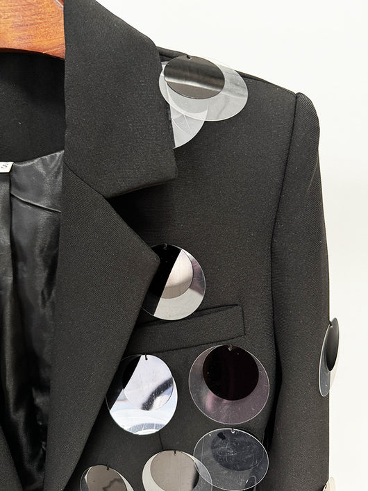 Blazer de Botones con Detalles de Lentejuelas - Image 8