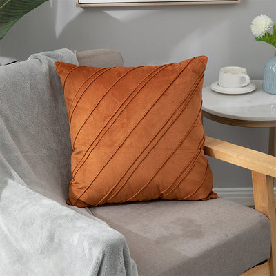 Funda de Almohada Cuadrille Terciopelo Suave para Sofá y Cama - Image 31