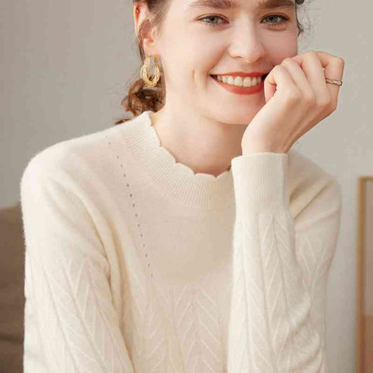 Suéter Cuello Alto en Cashmira Pura para Mujer - Corte Holgado - Image 2