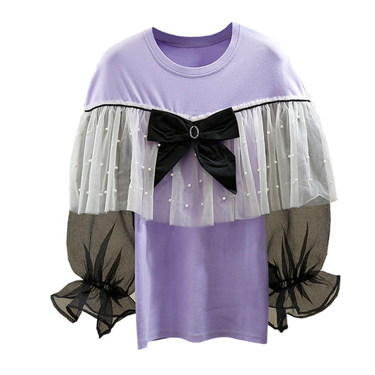 Playera Estilo Occidental con Detalle de Moño 3D Versátil - Image 7