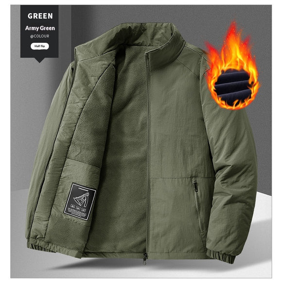 Men's Quilted Stand-Up Collar Sports Jacket