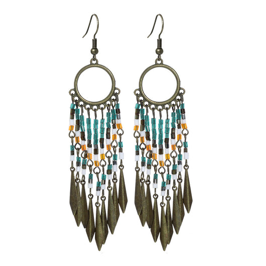 Aretes Bohemios Ovalados en Aleación de Metal Hanqi - Image 13