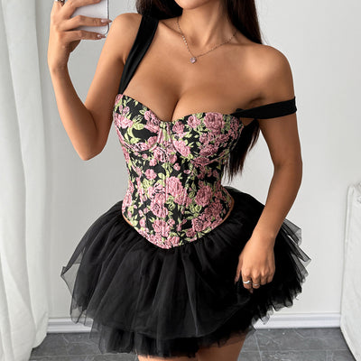 Corset Ajustable de Encaje con Cierre de Cordones para Mujer - Image 11