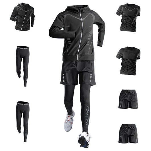 Camiseta Deportiva Ajustada Manga Larga Secado Rápido para Entrenamiento - Image 3