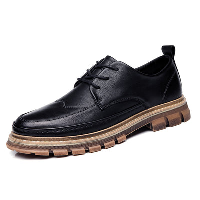 Zapatos de Cuero para Hombre con Suela Flexible y Corte Bajo - Image 9