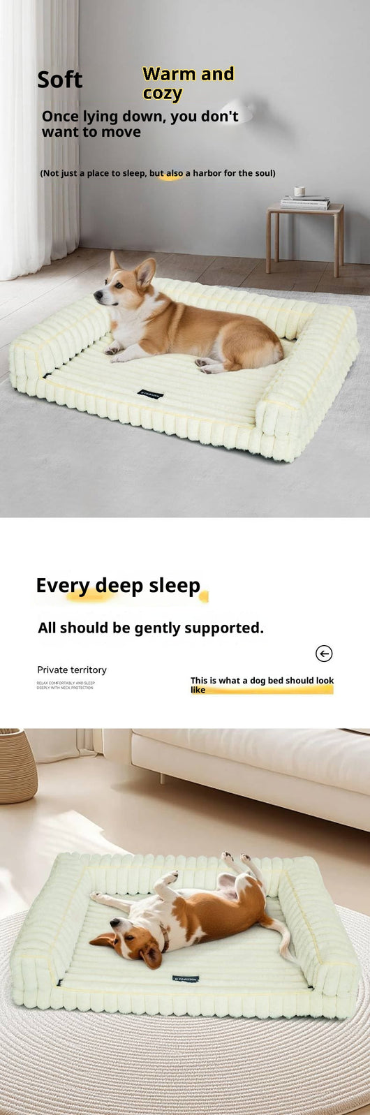 Cama Desmontable para Mascotas con Tejido Angora sin Pelo - Image 14