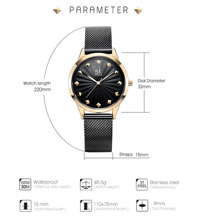 Reloj Impermeable para Mujer Shengke - Image 15