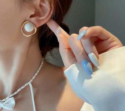 Aretes de Plata S925 con Perla y Cierre de Aguja para Mujer - Image 6
