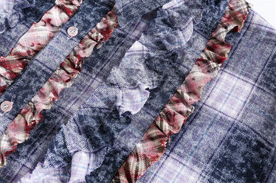 Blusa Holgada con Cuello Solapa y Encaje Plisado - Image 28