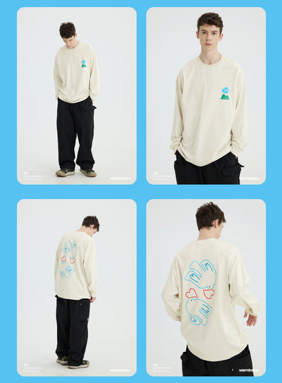 Playera de Cuello Redondo Manga Larga para Parejas - Image 13