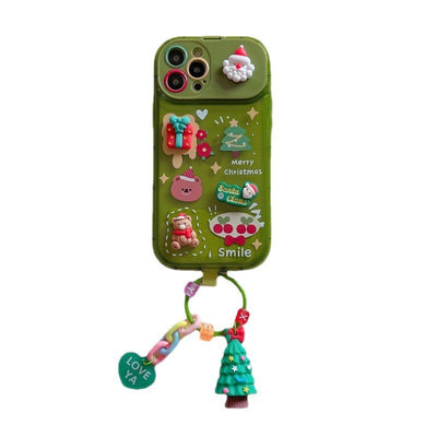 Funda para Teléfono con Colgante de Muñeco Navideño 3D - Image 6