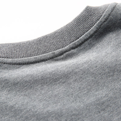 Camiseta Suelta Cuello Redondo con Costuras de Contraste para Hombre - Image 12