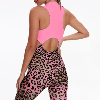 Mono Deportivo Estampado Leopardo para Yoga y Fitness - Image 6