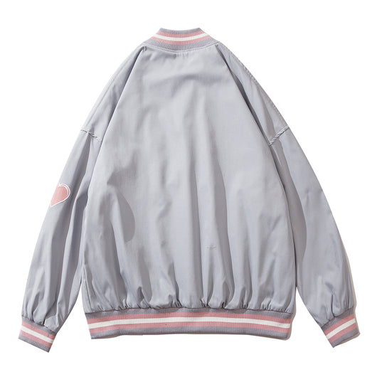 Chaqueta Bomber Vintage con Bordado de Alfabeto High Street - Image 6