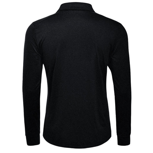 Camiseta Manga Larga Cuello Solapa Hombre - Colores Sólidos - Image 13