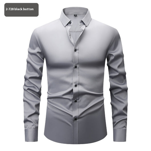 Camisa Elástica Cuatro Direcciones para Hombre - Manga Larga - Image 19